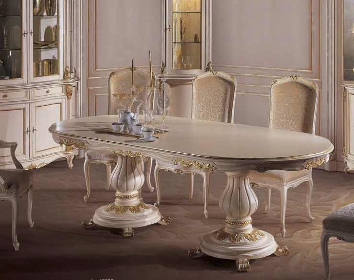 Dining table on massive legs, Angelo Cappellini