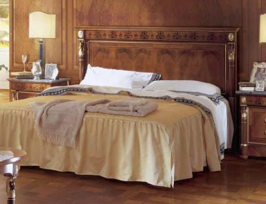 Double bed with high back Paganini, Angelo Cappellini