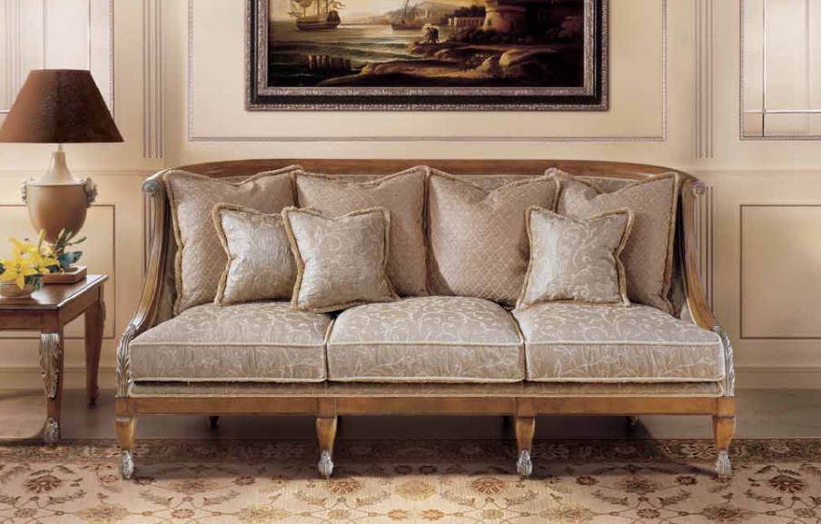 Three seater sofa with high back, Angelo Cappellini