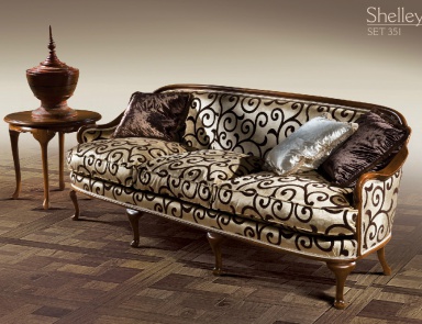 Sofa with curved backrest, Angelo Cappellini