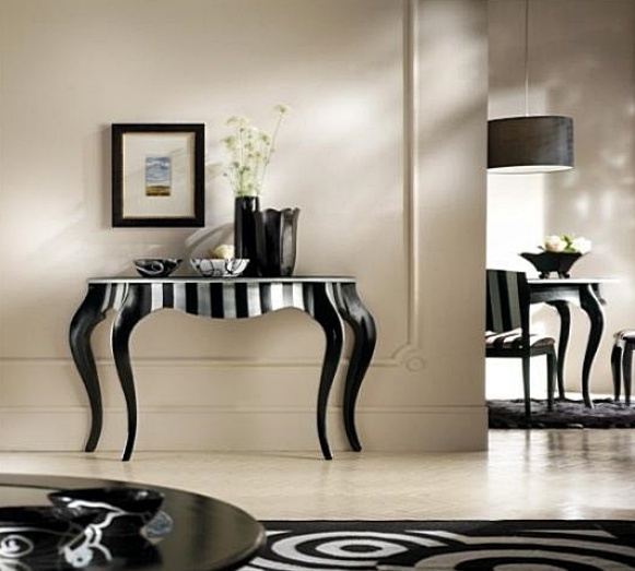 The console on the wall frame made of solid wood 706/G, BTC