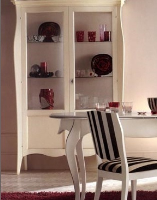 Showcase on a frame of solid wood 716/G, BTC