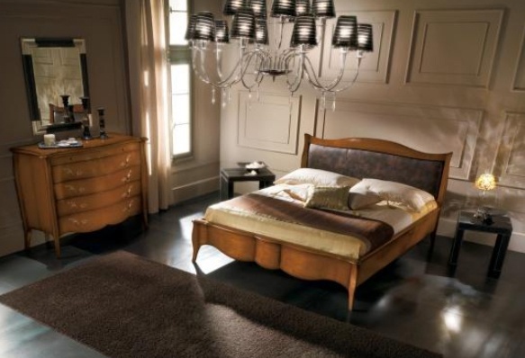 Double bed frame solid wood 726/G, BTC