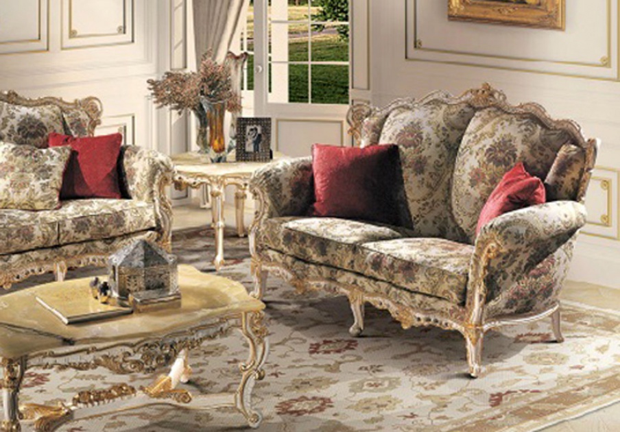 Two seater sofa with rounded armrests Shakespeare, Angelo Cappellini