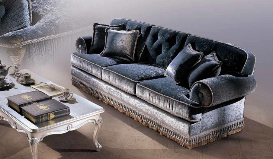 Three seater sofa with a hidden frame, Angelo Cappellini
