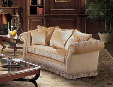 Two seater sofa with rounded armrests, Angelo Cappellini