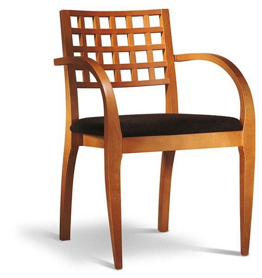 Chair with hard armrests, Bakokko