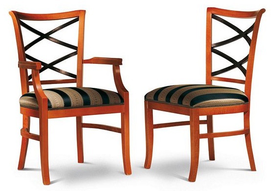 The chair with the frame made of solid wood, Bakokko