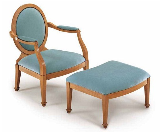 Armchair with a curved backrest, Bakokko