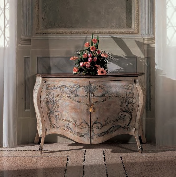 A chest of drawers with hinged doors, Bakokko