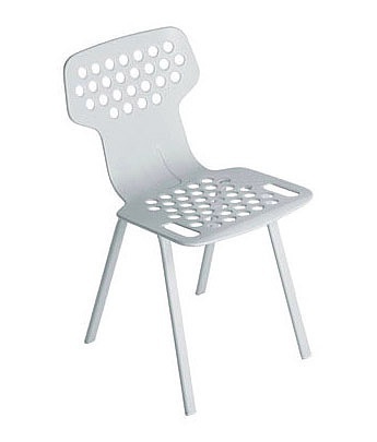 Stackable chair made of stainless steel for garden Open Alias