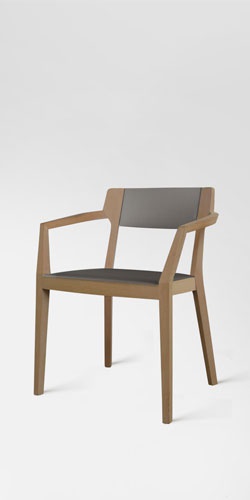 Chair with a frame made of wood, Scarlet, Accademia
