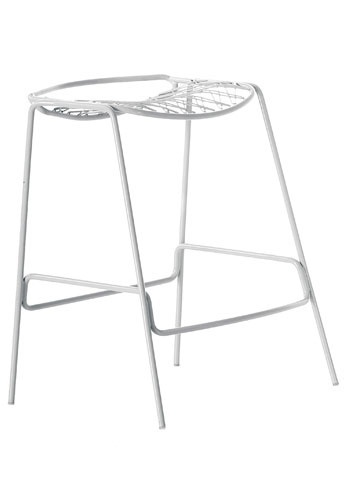 Chair with frame and seat made of metal Smile, Accademia