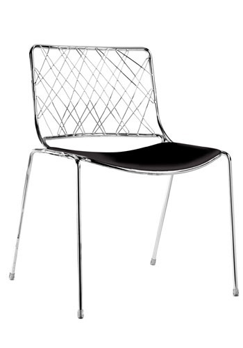 Stackable chair with frame made of metal Smile, Accademia