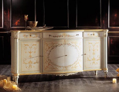 A chest of drawers with hinged doors, Bianchini