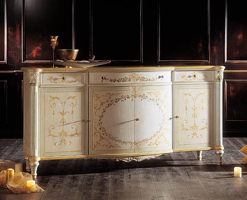 A chest of drawers with hinged doors, Bianchini