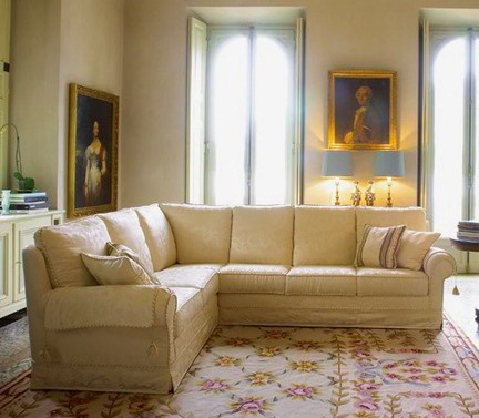 Corner sofa with a hidden frame, Biba Salotti