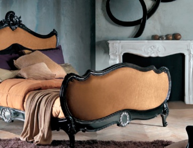 Bed with high headboard 474 Lauren, Bizzotto