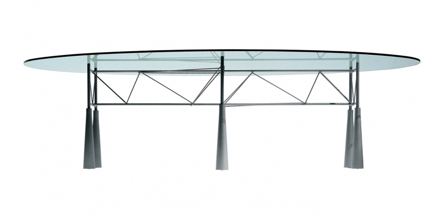 Lybra oval table, Driade