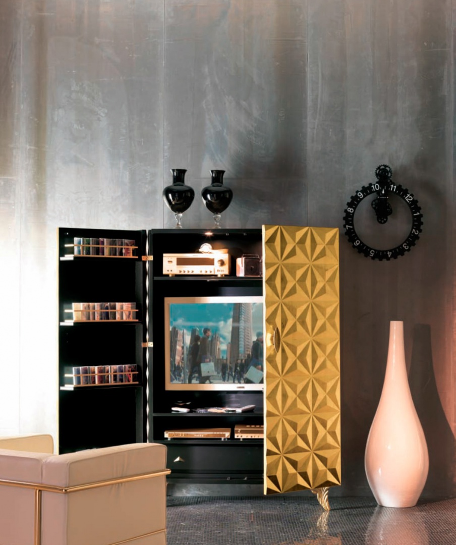 Cabinet for TV solid wood Diamond 550, Bizzotto