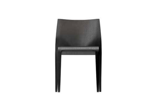 Stackable chair with body wood and polyurethane Leggera, Alias