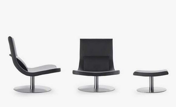 Armchair with Ottoman leg, Vip - Biba Salotti