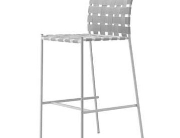 Bar stool with frame made of steel enamel Tagliatelle, Alias