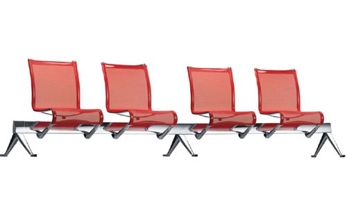 Seating system with base from aluminium and a body made of polyester and PVC Floatingframe, Alias