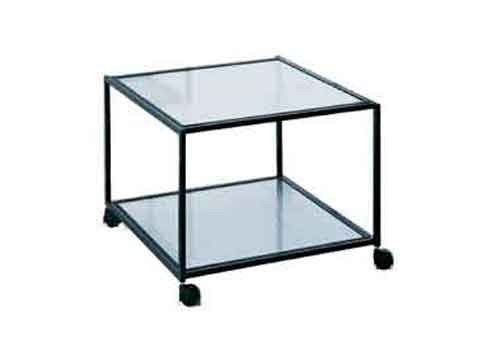 Serving table with steel frame and glass top Outdoor, Alias