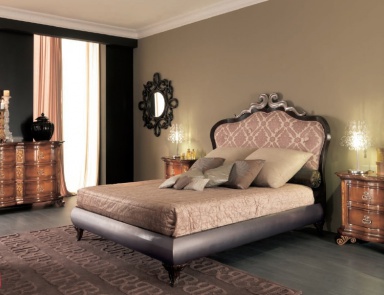Bed with high headboard Penelope C463 1, Bizzotto