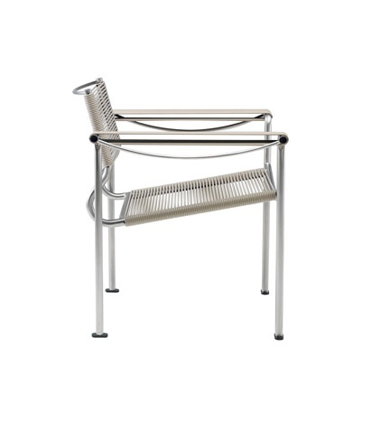 Chair with seat and back made of PVC and stainless steel frame Green, Alias