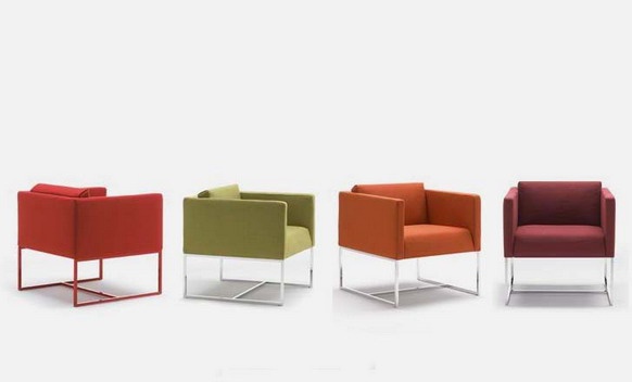 Chair with metal legs Max - Biba Salotti