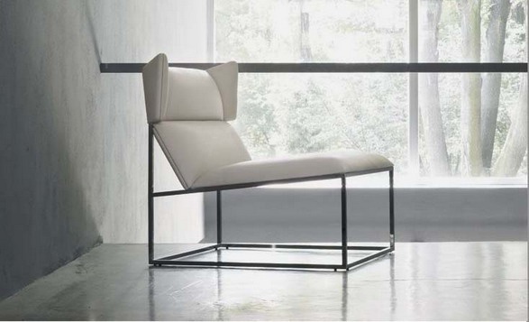 Chair on a metal frame, Linea - Biba Salotti