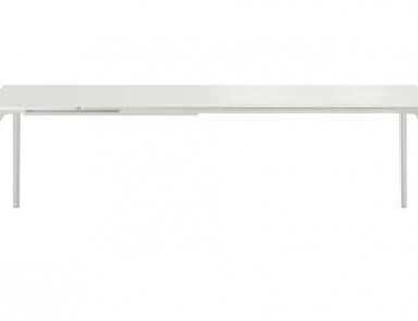 Table with aluminum frame construction and the top wood or laminate Tec, Alias