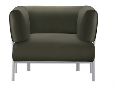 Chair with seat and back made from polyurethane and a steel frame Eleven, Alias 