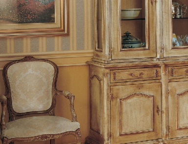 Armchair with body made of wood and upholstery of textile fabric Picasso, Angelo Cappellini