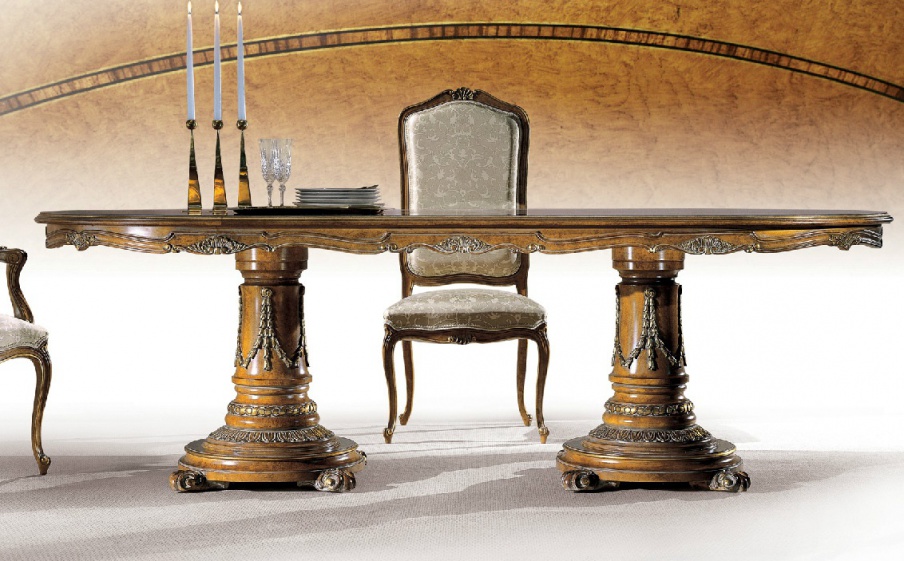 Dining table with wooden case Magnasco, Angelo Cappellini