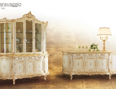 Showcase with wooden case Caravaggio, Angelo Cappellini