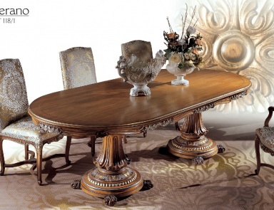 Dining table with oval top made of wood Cerano, Angelo Cappellini