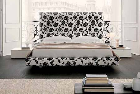 Bed with high headboard, the Paris - Bimax