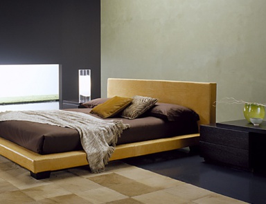 Bed on low legs, Tobia - Bolzan