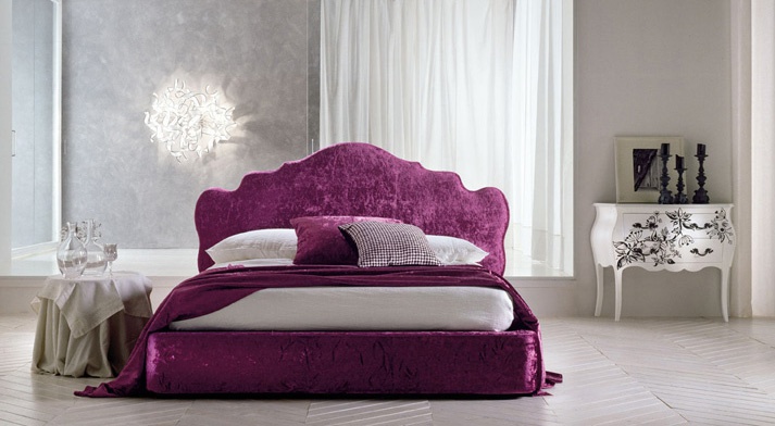 Bed in fabric, Coronas - Bolzan