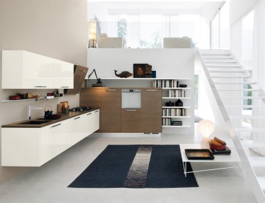 Set for the kitchen wall, LUBE Cucine (mini kitchen)