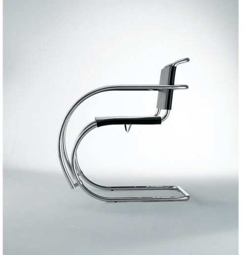 Chair with seat and back leather Museum, Alivar