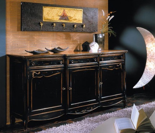 A chest of drawers with hinged doors, Chipendale - Bordignon Camillo