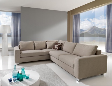 The sofa is modular, Essepi