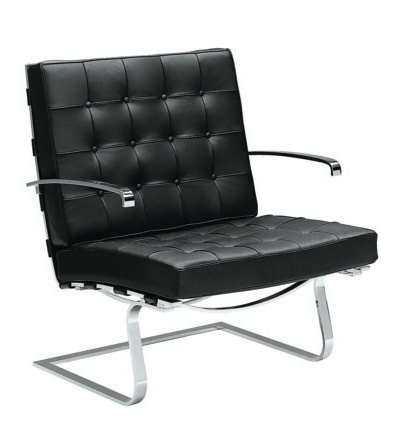 Armchair with frame of chromed steel Museum, Alivar