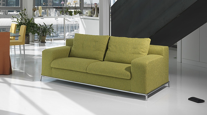 Sofa upholstered in leather or fabric Ares, Bodema