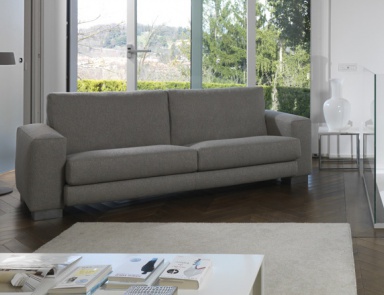 Sofa upholstered in leather or fabric Cicero, Bodema