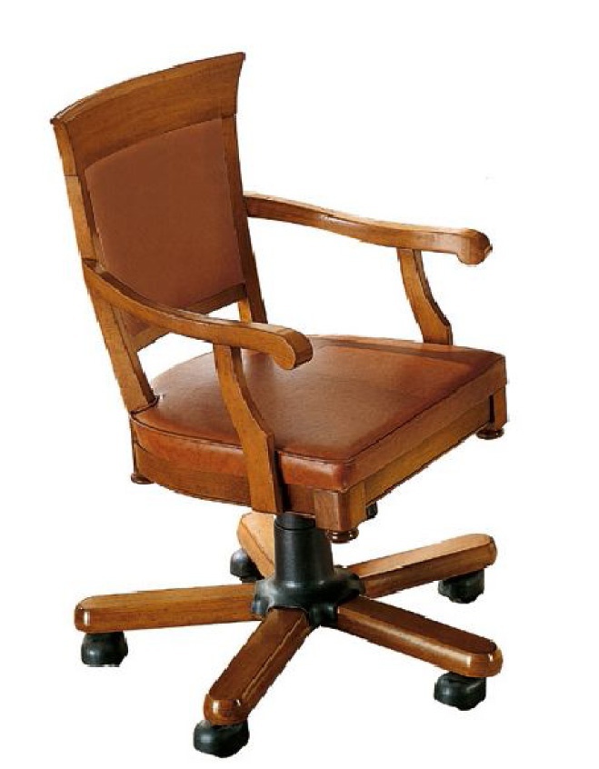 Desk chair on wheels, Bruno Piombini